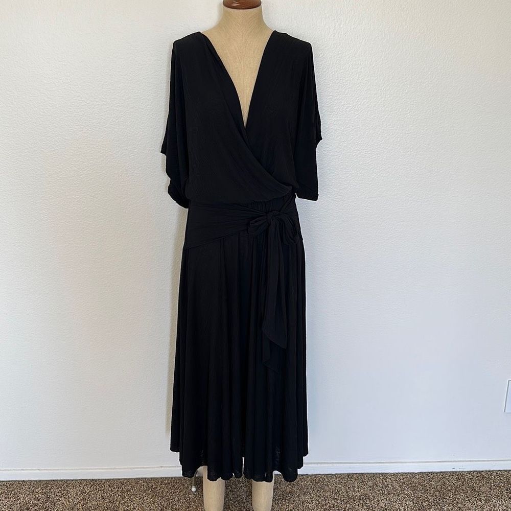Free People Kauai Midi Beach Dress in Black Size XS - Picture 2 of 8